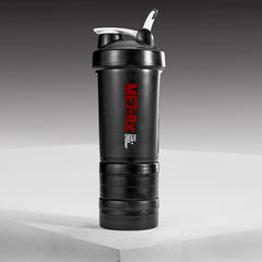 500ml 3-Layer Water Bottle with Powder & Medicine Box