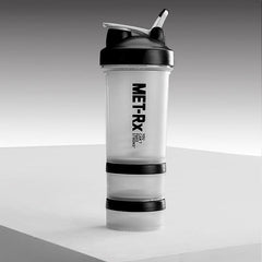 500ml 3-Layer Water Bottle with Powder & Medicine Box