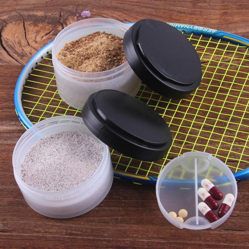 500ml 3-Layer Water Bottle with Powder & Medicine Box