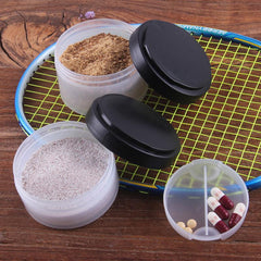 500ml 3-Layer Water Bottle with Powder & Medicine Box