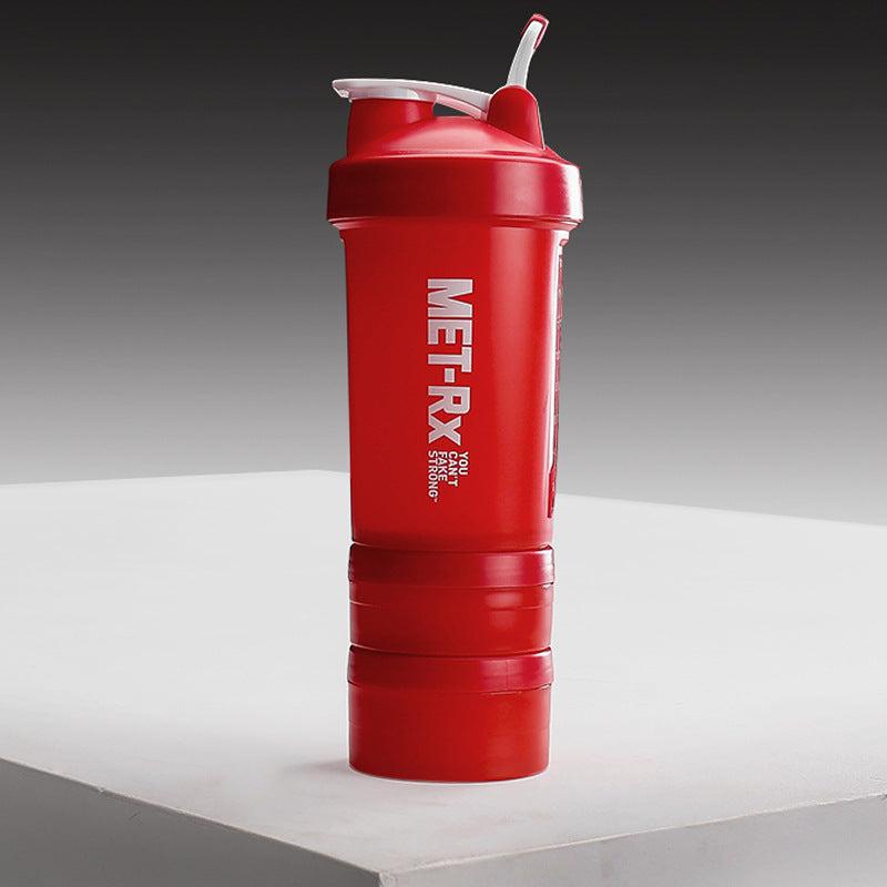 500ml 3-Layer Water Bottle with Powder & Medicine Box