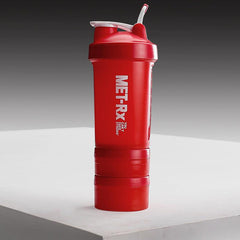 500ml 3-Layer Water Bottle with Powder & Medicine Box