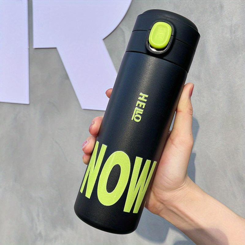 Stainless Steel Insulated Vacuum Flask 450ml - Hot & Cold Beverage Travel Cup