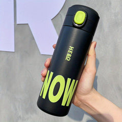 Stainless Steel Insulated Vacuum Flask 450ml - Hot & Cold Beverage Travel Cup