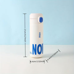 Stainless Steel Insulated Vacuum Flask 450ml - Hot & Cold Beverage Travel Cup