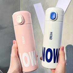 Stainless Steel Insulated Vacuum Flask 450ml - Hot & Cold Beverage Travel Cup