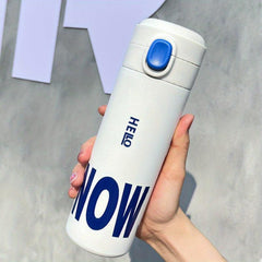 Stainless Steel Insulated Vacuum Flask 450ml - Hot & Cold Beverage Travel Cup