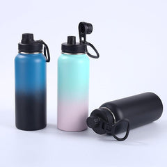 Insulated Stainless Steel Sports Water Bottle - Portable Travel Cup