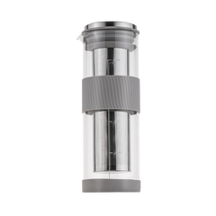 Glass Water Bottle with Stainless Steel Strainer