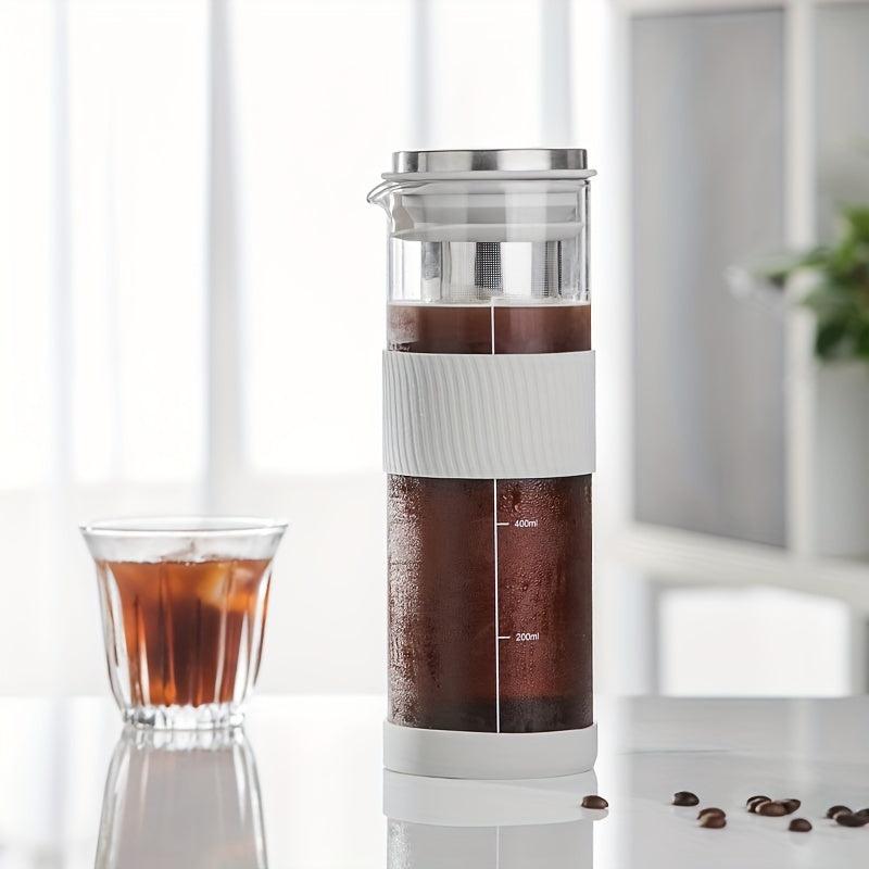 Glass Water Bottle with Stainless Steel Strainer