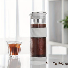 Glass Water Bottle with Stainless Steel Strainer