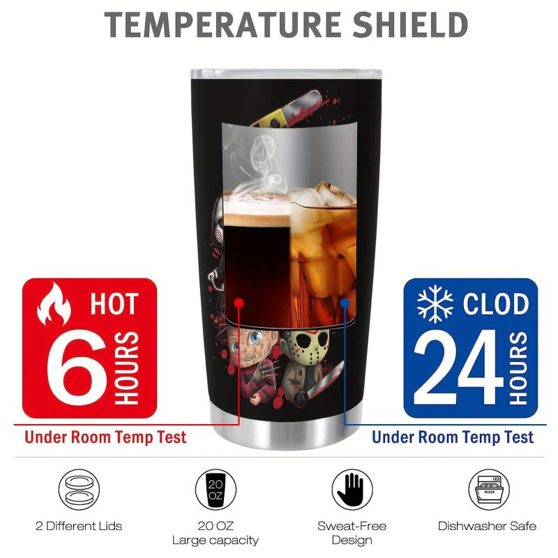 20oz Halloween Stainless Steel Tumbler Double Wall Vacuum Insulated Travel Mug