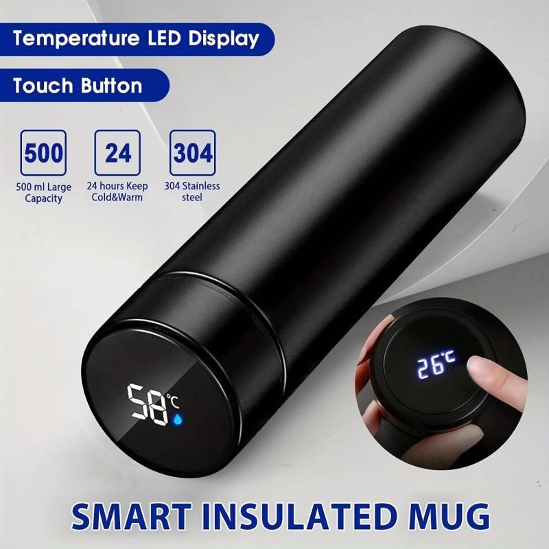 Smart Thermal Water Bottle 17oz with Temperature Display