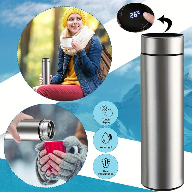 Smart Thermal Water Bottle 17oz with Temperature Display