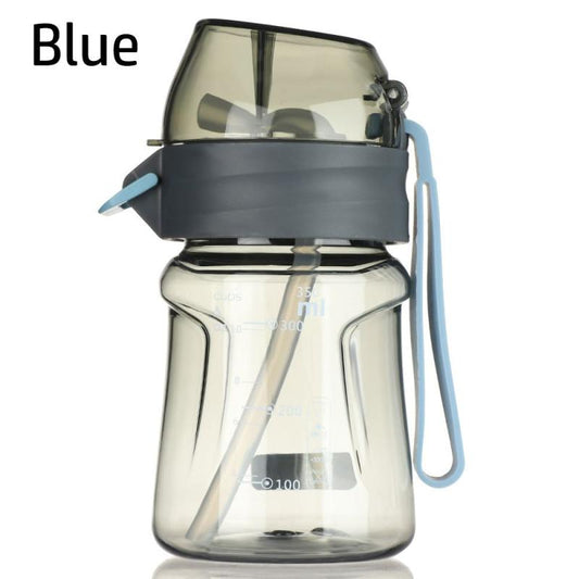 400ml Sports Water Bottle Straw Clear Portable Cup