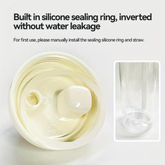 28oz 850ml Transparent Plastic Straw Cup BPA-Free Outdoor Sports Water Bottle