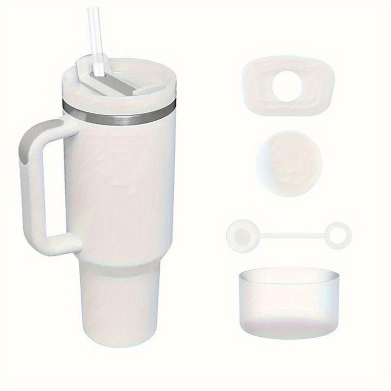 40 oz Tumbler with Handle and Straw Lid, Leakproof Silicone Boot