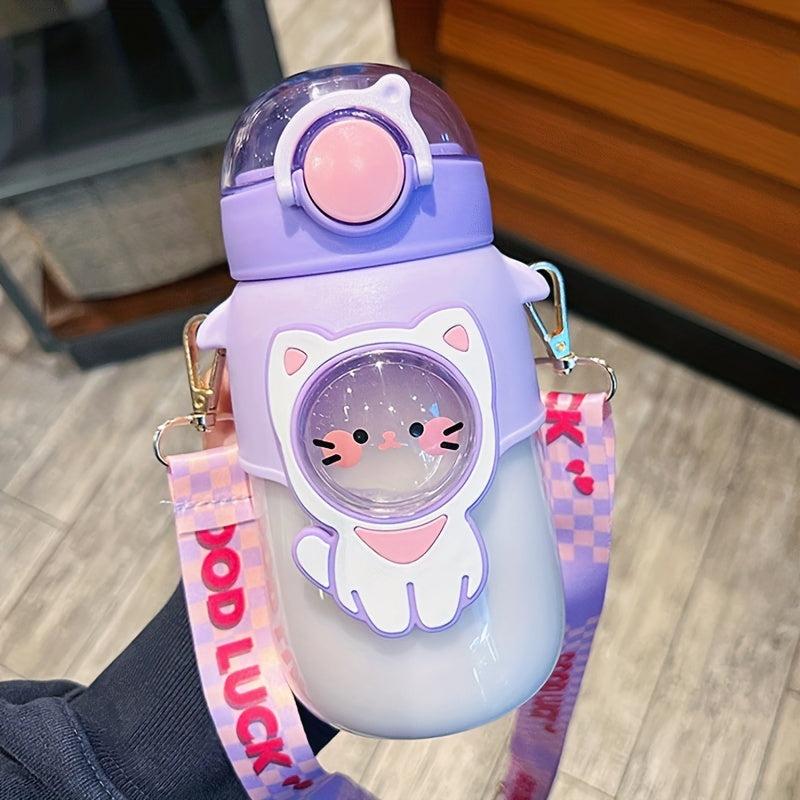 Cute Cartoon Straw Water Cup 23oz for Kids & Adults