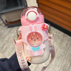 Cute Cartoon Straw Water Cup 23oz for Kids & Adults