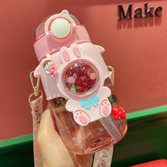 Cute Cartoon Straw Water Cup 23oz for Kids & Adults