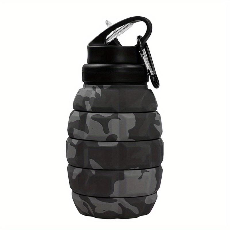 Collapsible Sports Water Bottle 580ml - Foldable Silicone Water Cup