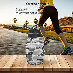 Collapsible Sports Water Bottle 580ml - Foldable Silicone Water Cup