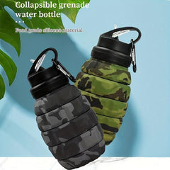 Collapsible Sports Water Bottle 580ml - Foldable Silicone Water Cup