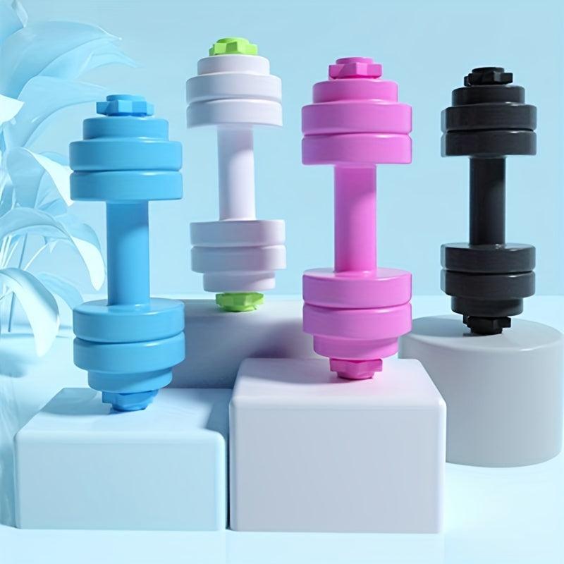 Water Filled Dumbbells Adjustable Portable Home Office Fitness 830ml