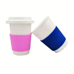 Non Slip Silicone Cup Sleeve Heat Insulated Coffee Cup Sleeve