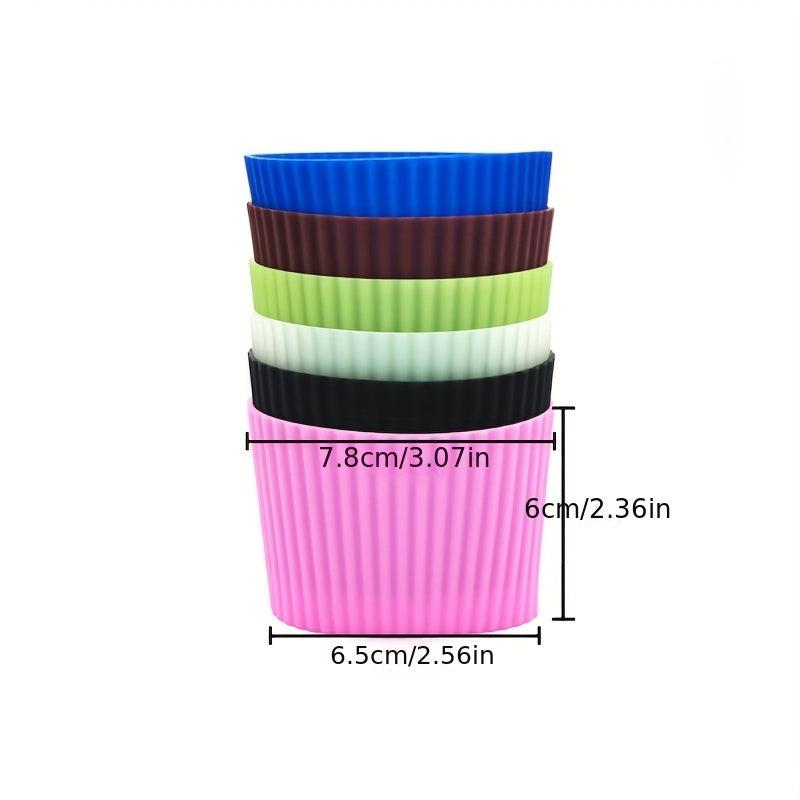 Non Slip Silicone Cup Sleeve Heat Insulated Coffee Cup Sleeve