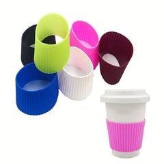 Non Slip Silicone Cup Sleeve Heat Insulated Coffee Cup Sleeve