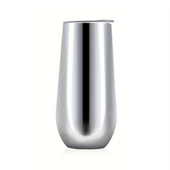 10oz Glossy Wine Tumbler Stainless Steel Insulated Flutes Cup