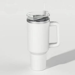 Modern 40 Oz Tumbler With Handle, Straw Lid, Insulated Cup