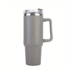 Modern 40 Oz Tumbler With Handle, Straw Lid, Insulated Cup