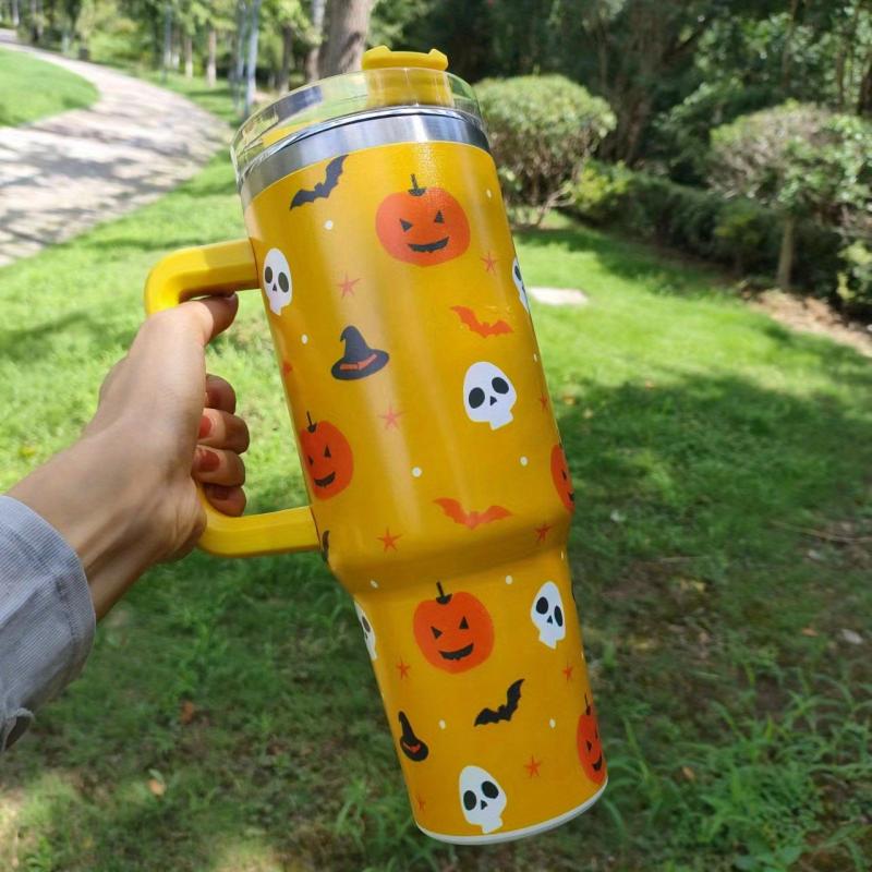 40oz Halloween Tumbler Stainless Steel Insulated Water Bottle With Lid