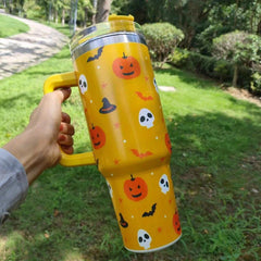 40oz Halloween Tumbler Stainless Steel Insulated Water Bottle With Lid