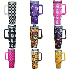 40oz Halloween Tumbler Stainless Steel Insulated Water Bottle With Lid