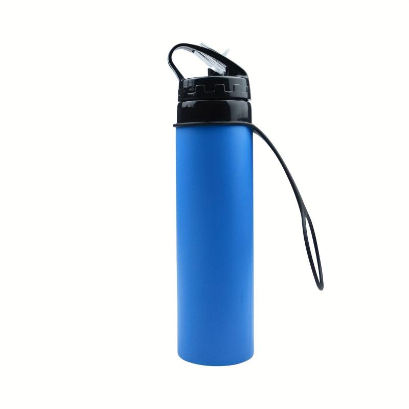 Collapsible Sports Water Bottle 550ml Foldable Silicone Cups Portable Travel