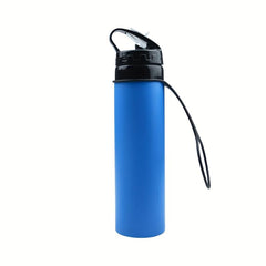 Collapsible Sports Water Bottle 550ml Foldable Silicone Cups Portable Travel