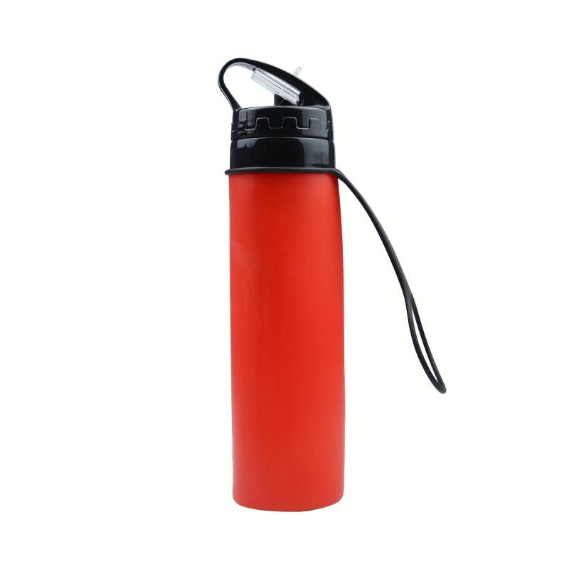 Collapsible Sports Water Bottle 550ml Foldable Silicone Cups Portable Travel