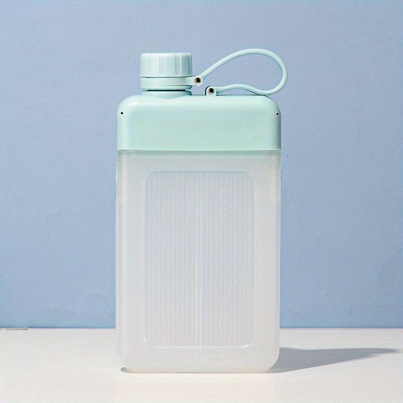 Flat Portable Travel Mug 13oz BPA A5 Water Bottle Slim Cold Flask