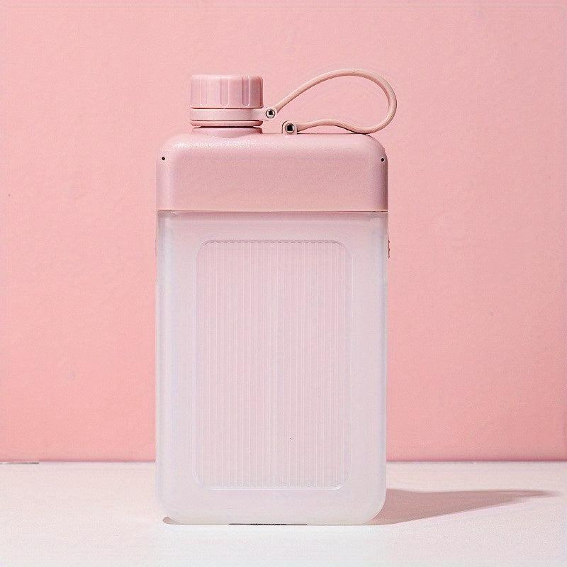 Flat Portable Travel Mug 13oz BPA A5 Water Bottle Slim Cold Flask