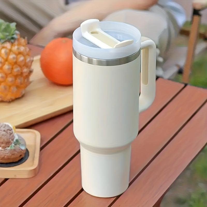 Stainless Steel Vacuum Tumbler with Straw - Large Capacity Portable Water Bottle