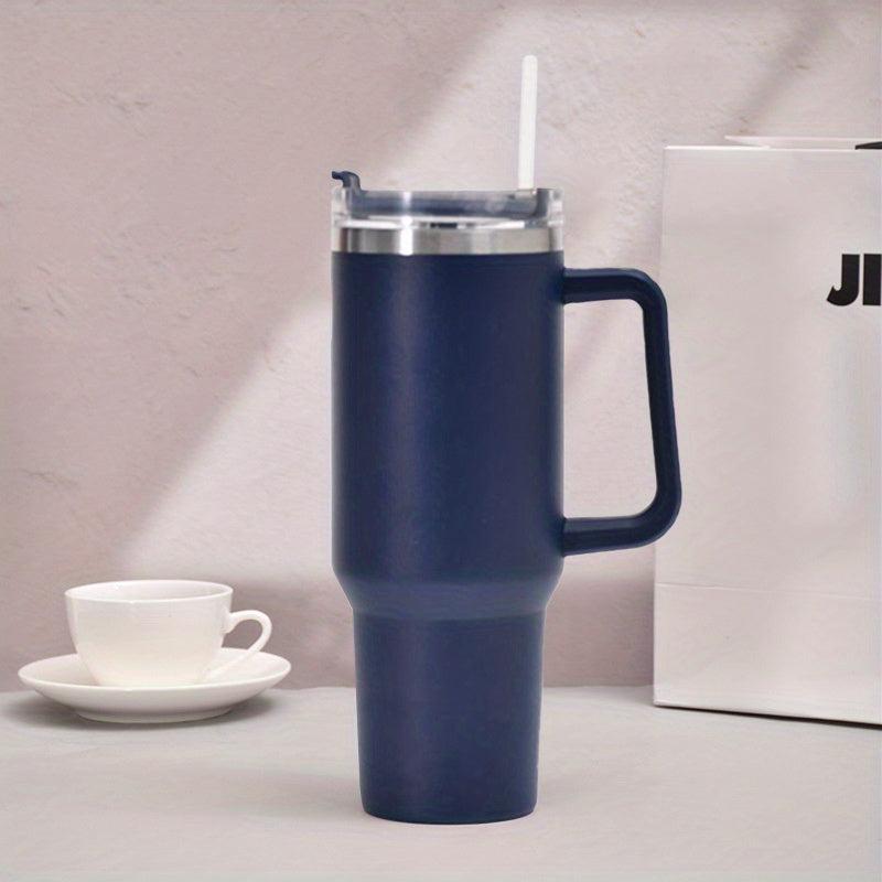 Stainless Steel Water Tumbler Cup Large Capacity with Straw