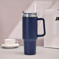 Stainless Steel Water Tumbler Cup Large Capacity with Straw