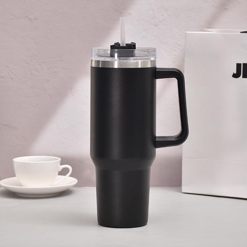 Stainless Steel Water Tumbler Cup Large Capacity with Straw