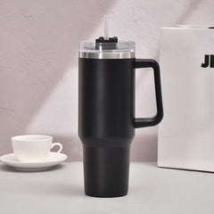 Stainless Steel Water Tumbler Cup Large Capacity with Straw