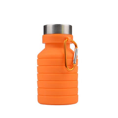 550ml Silicone Folding Water Bottle Running Fitness Portable Water Cup