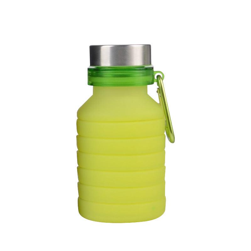 550ml Silicone Folding Water Bottle Running Fitness Portable Water Cup