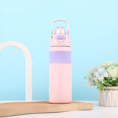 Large Capacity Stainless Steel Vacuum Cup with Handle for Outdoor Travel